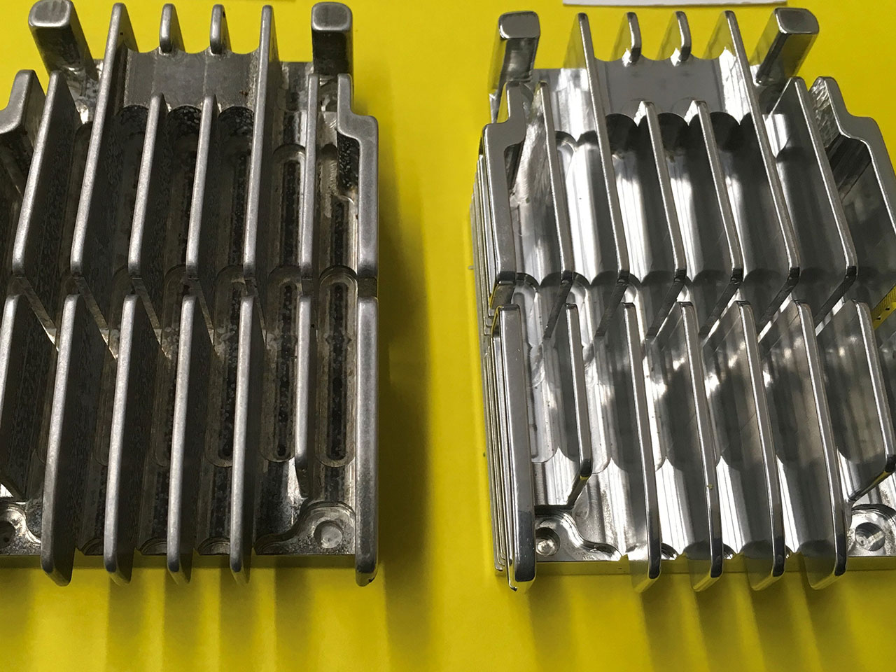 Deburring and Polishing Aluminum Heat Sinks