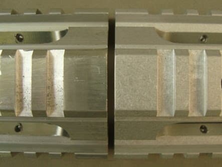 Deburring Aluminum Slots