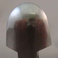 Polished steel firearm part