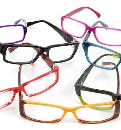 Barrel-Finished Plastic Eyewear Frames